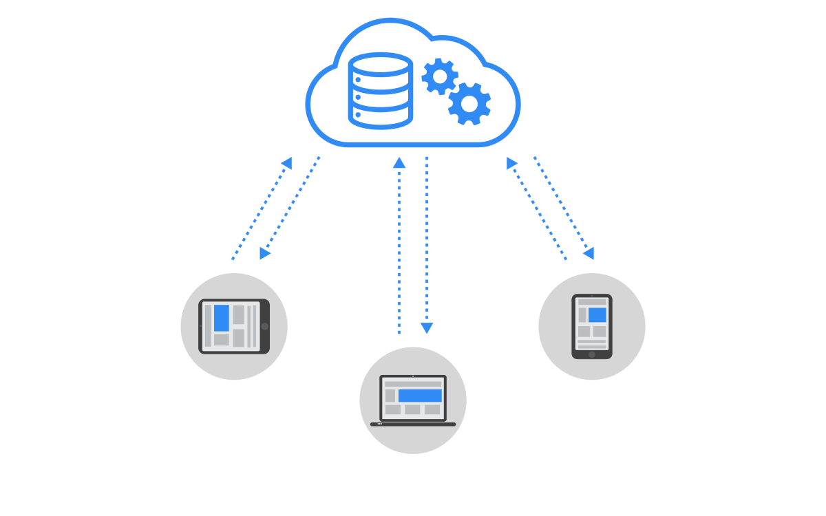 SaaS with explanation dark background